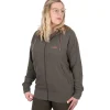 Fox Women's Clothing: Fishing Zipped Hoodie- Clothing