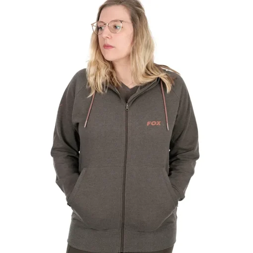 Fox Women's Clothing: Fishing Zipped Hoodie- Clothing