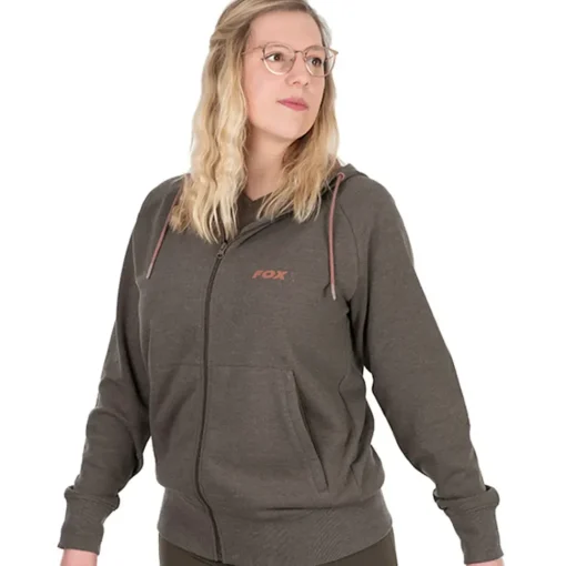 Fox Women's Clothing: Fishing Zipped Hoodie- Clothing