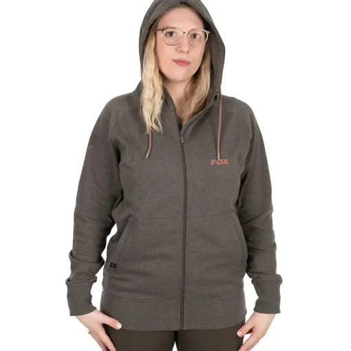 Fox Women's Clothing: Fishing Zipped Hoodie- Clothing