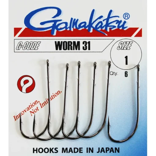 Gamakatsu Worm Fishing Hook 31