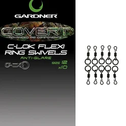 Gardner Covert C-Lok Flexi Ring Swivels- Terminal Tackle