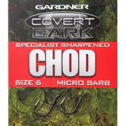 Gardner Specialist Sharpened Covert Dark Chod Hooks- Terminal Tackle