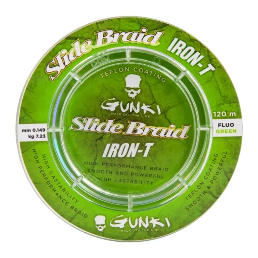 Gunki Slide Braid Iron T Flouro Green