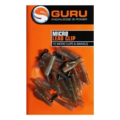 Guru Micro Fishing Lead Clip inc Swivels & Tail Rubbers