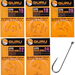 Guru Super Fine Pole Barbed Hooks