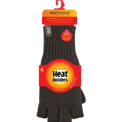 Heat Holders Forest Green Skala Fingerless Gloves - One Size