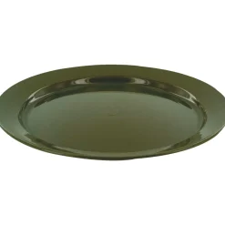 Highlander 25cm Flat Fishing Plate Olive- Cooking Equipment