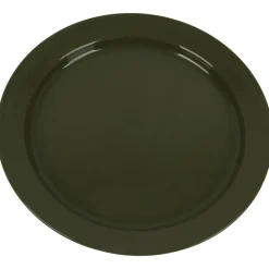 Highlander 25cm Flat Fishing Plate Olive- Cooking Equipment