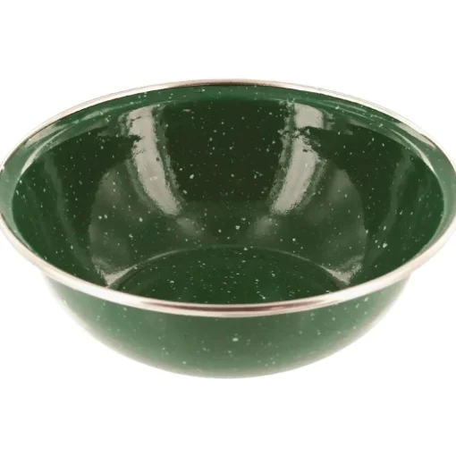Highlander Deluxe Enamel Fishing Bowl 15.5cm- Cooking Equipment