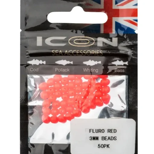 Icon Fluro Red Beads