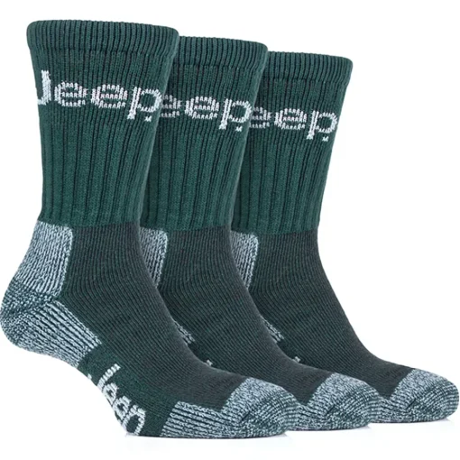 Jeep Luxury Terrain Boot Socks Forest / Grey- Clothing