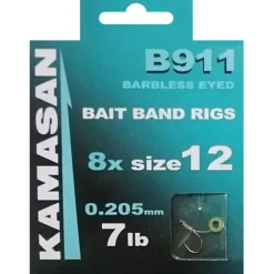 Kamasan B911 Hooks To Nylon with Bait Bands