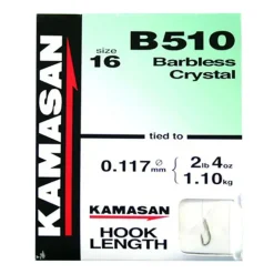 Kamasan B510 Hooks to Nylon Barbless