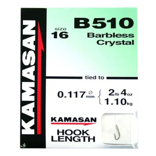 Kamasan B510 Hooks to Nylon Barbless