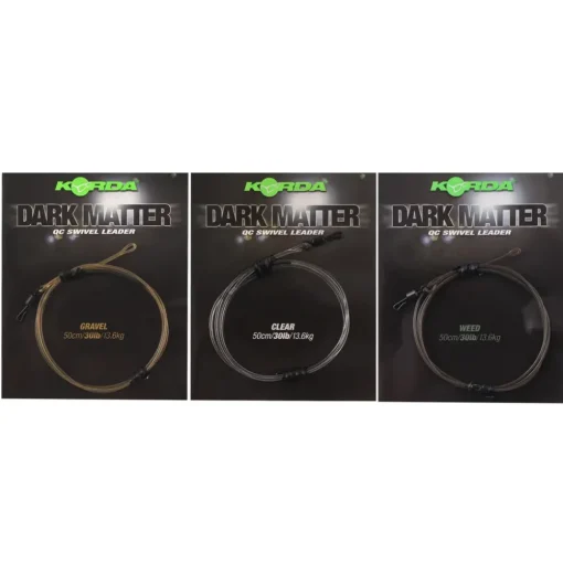 Korda Dark Matter QC Swivel Leader 50cm- Terminal Tackle