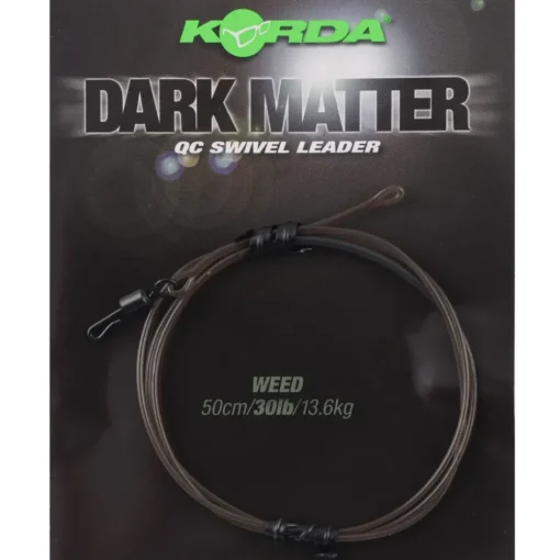 Korda Dark Matter QC Swivel Leader 50cm- Terminal Tackle