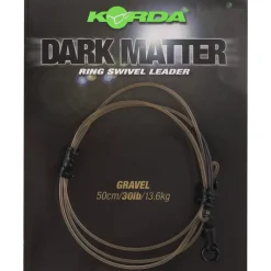 Korda Dark Matter Ring Swivel Leader 50cm- Terminal Tackle