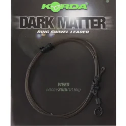 Korda Dark Matter Ring Swivel Leader 50cm- Terminal Tackle