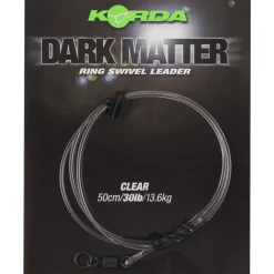 Korda Dark Matter Ring Swivel Leader 50cm- Terminal Tackle