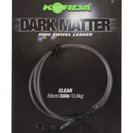 Korda Dark Matter Ring Swivel Leader 50cm- Terminal Tackle