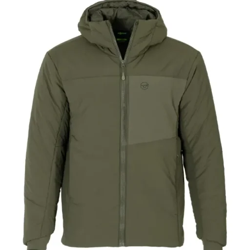 Korda Insulated Hooded Jacket Dark Olive- Clothing