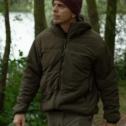 Korda Insulated Hooded Jacket Dark Olive- Clothing