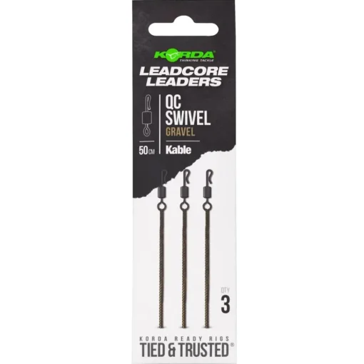 Korda Kable Leadcore Leader QC Swivel- Terminal Tackle