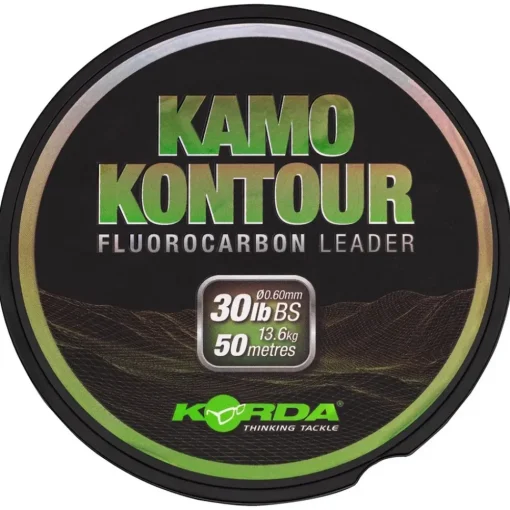 Korda Kamo Kontour Fishing Fluorocarbon Leader 50m- Line