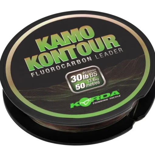 Korda Kamo Kontour Fishing Fluorocarbon Leader 50m- Line