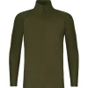 Korda Kool UPF Zip Dark Olive Long Sleeve Jersey- Clothing
