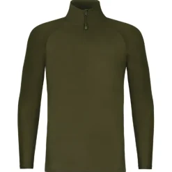 Korda Kool UPF Zip Dark Olive Long Sleeve Jersey- Clothing