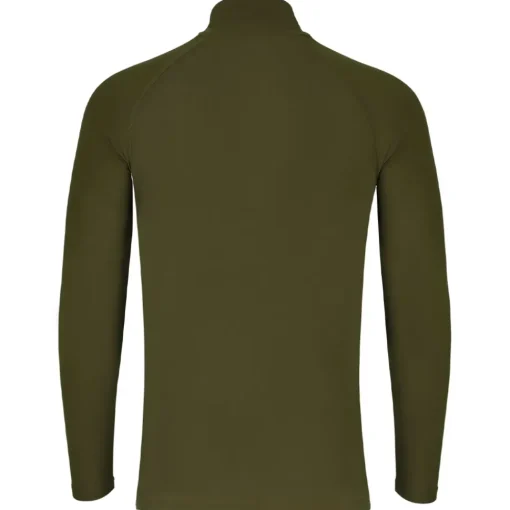 Korda Kool UPF Zip Dark Olive Long Sleeve Jersey- Clothing