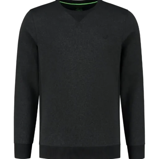 Korda Kore Crew Neck Fishing Jumper Charcoal- Clothing
