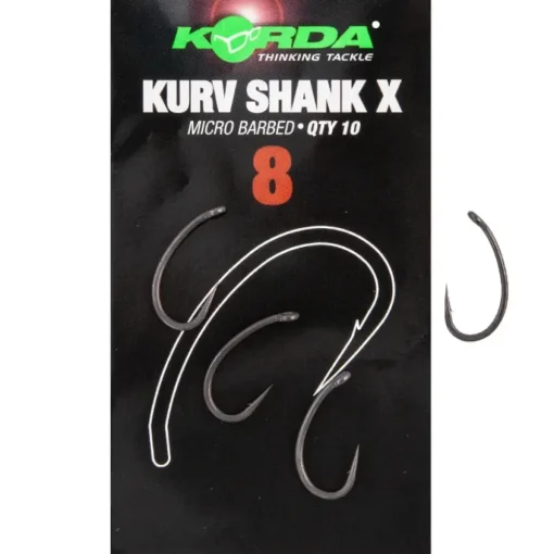Korda Kurv Shank X Fishing Hook- Terminal Tackle