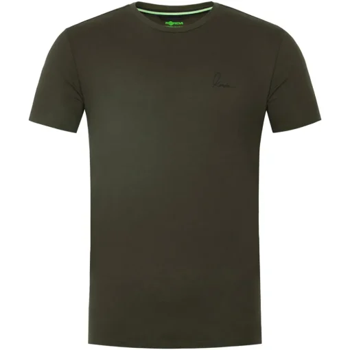 Korda Minimal Dark Olive Fishing T-Shirt- Clothing