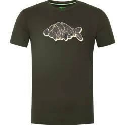 Korda Outline Dark Olive Fishing T-Shirt- Clothing