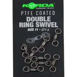 Korda PTFE Coated Double Ring Swivel- Terminal Tackle