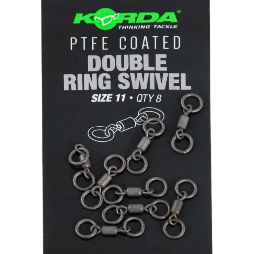 Korda PTFE Coated Double Ring Swivel- Terminal Tackle