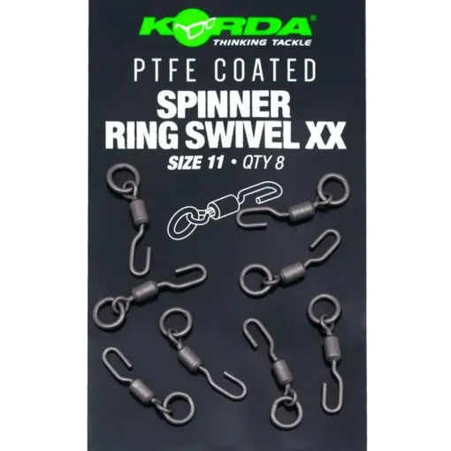 Korda PTFE Coated Spinner Ring Swivel XX- Terminal Tackle