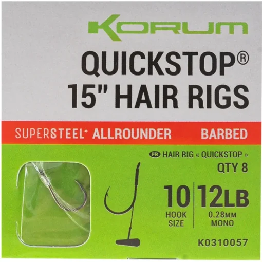 Korum Big Fish 15" Quickstop Hair Rigs