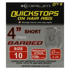 Korum Quickstops on Hair Rigs