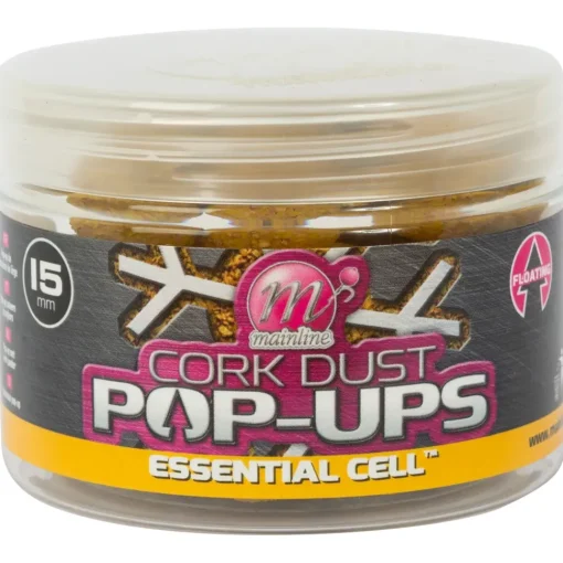 Mainline Dedicated Cork Dust Pop Ups- Bait & Additives