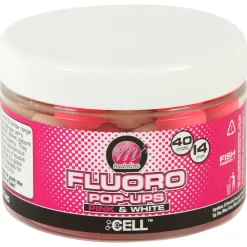 Mainline Fluoro Pop Ups Pink & White- Bait & Additives