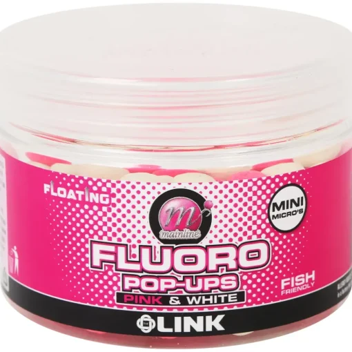 Mainline The Link Fluro Pop Up Pink & White- Bait & Additives