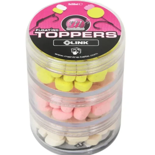Mainline Toppers In Stacker Jar- Bait & Additives