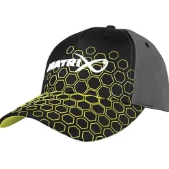 Matrix Hex Print Black Baseball Cap