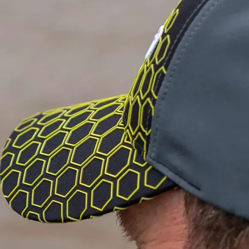 Matrix Hex Print Black Baseball Cap