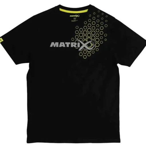 Matrix Hex Print Black T-Shirt