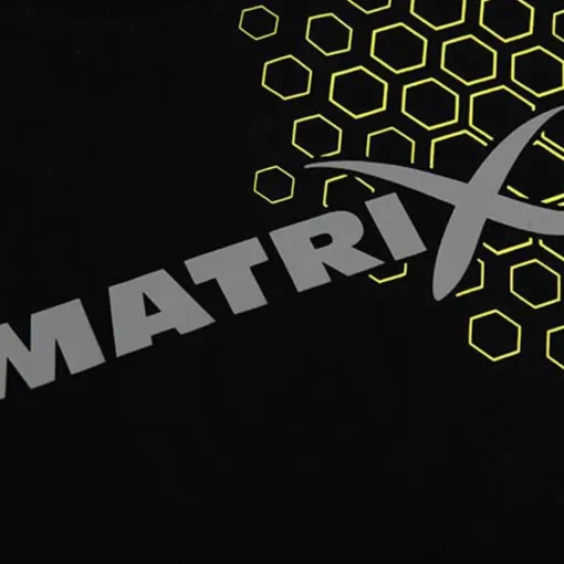 Matrix Hex Print Black T-Shirt